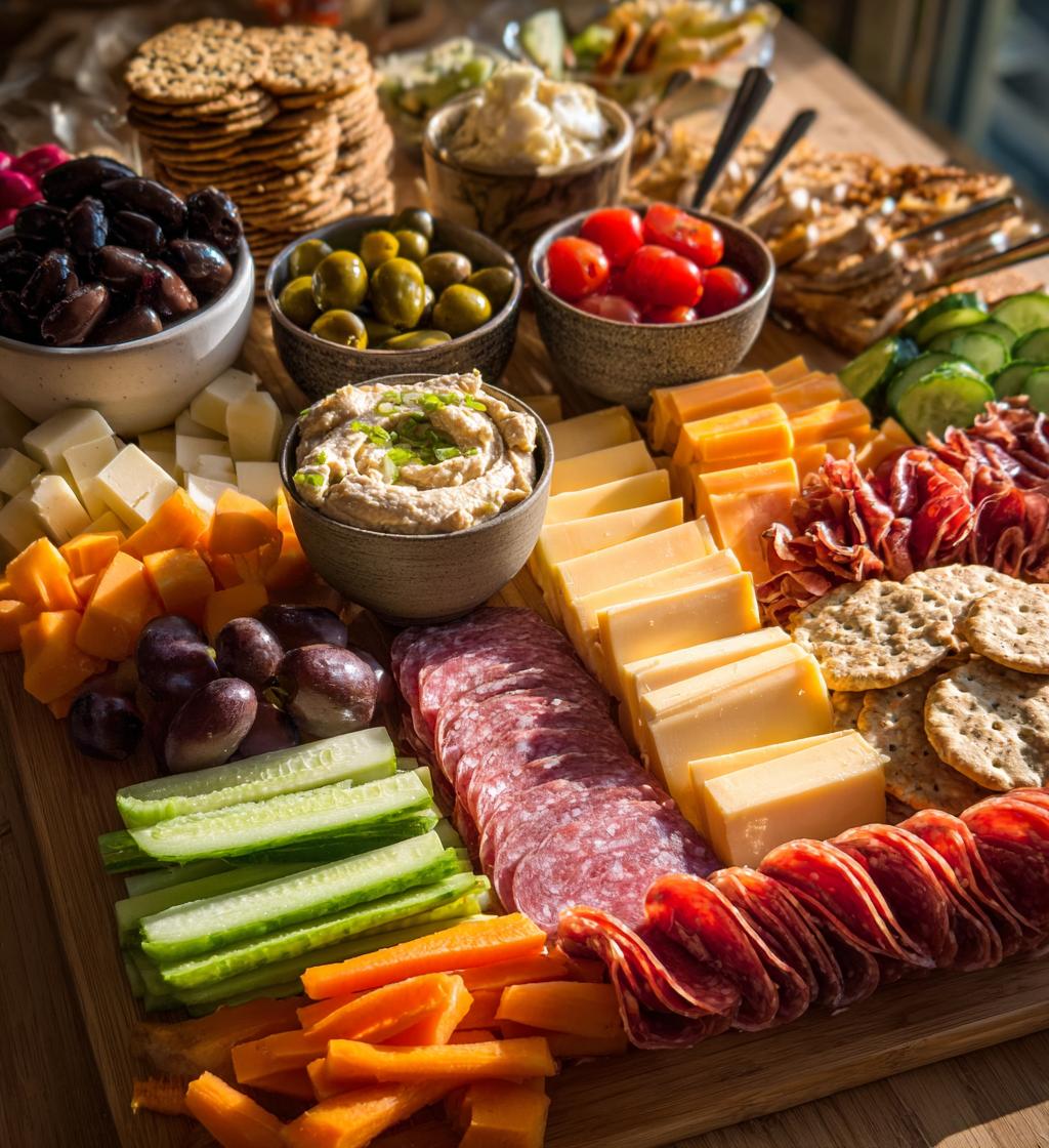 football grazing table