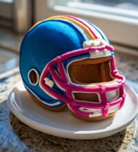 football helmet cookie