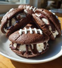 football ice cream sandwiches
