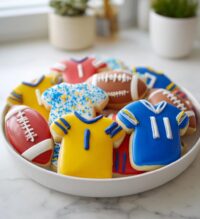 football jersey cookies decorated