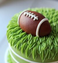 football on cake