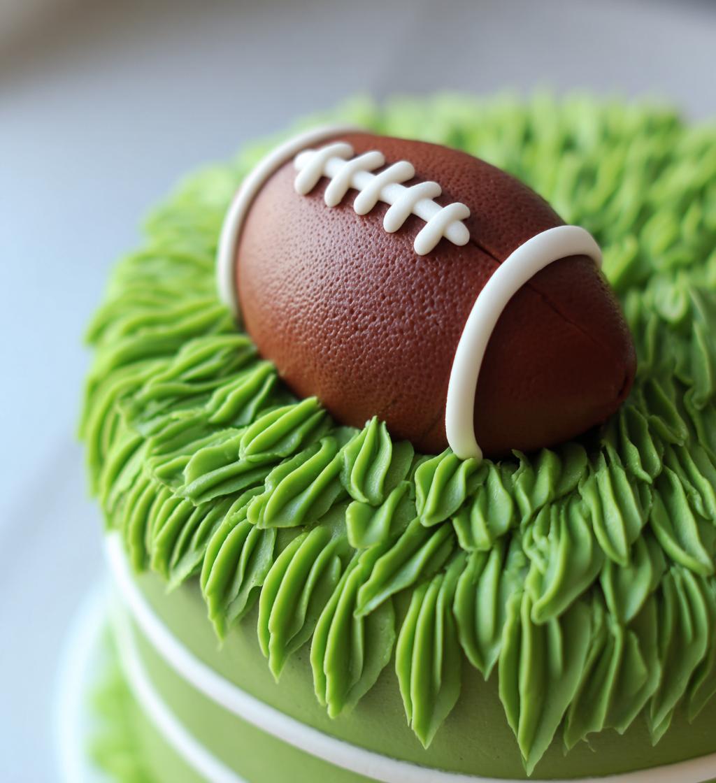 football on cake