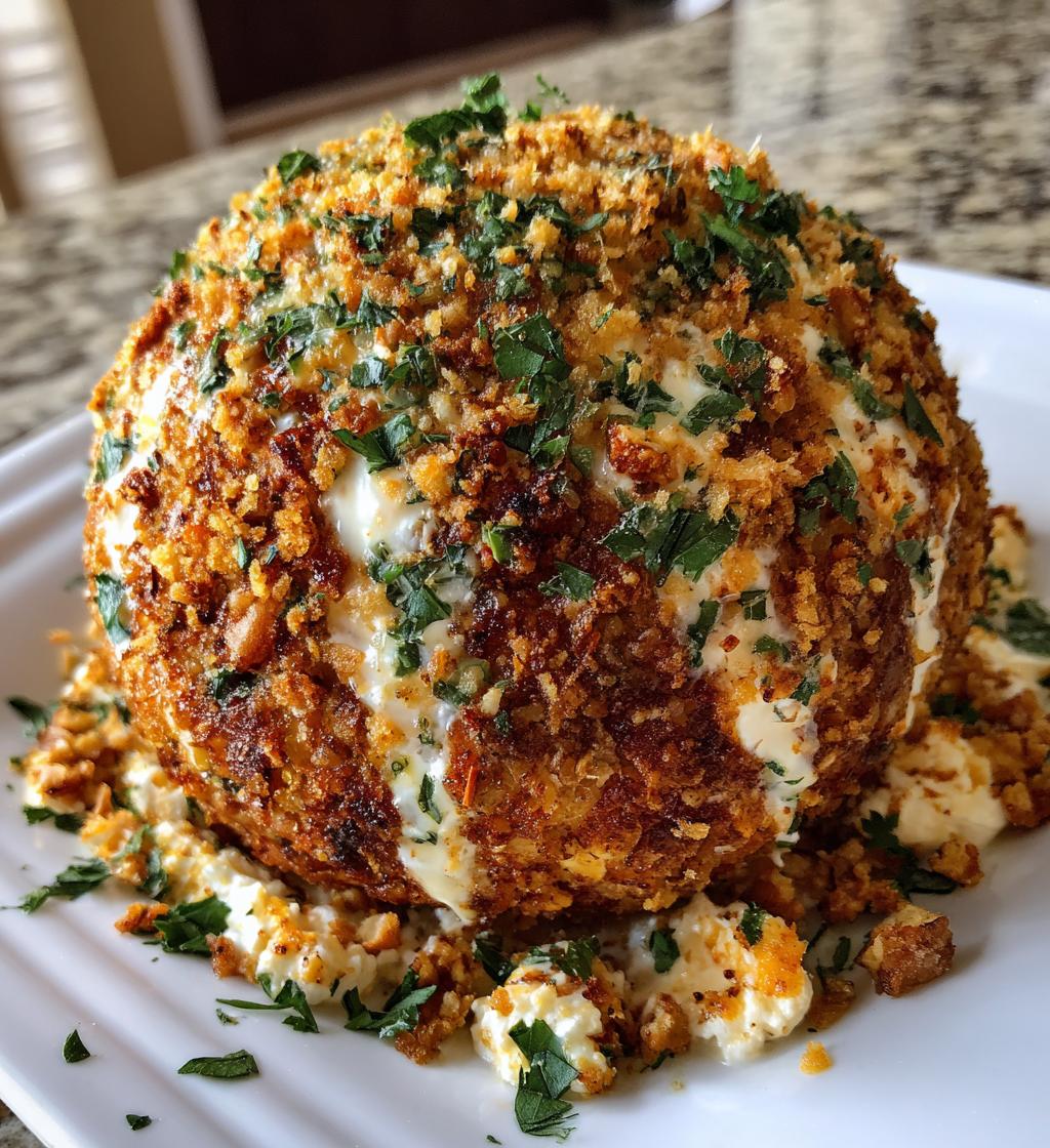 football shaped cheeseball