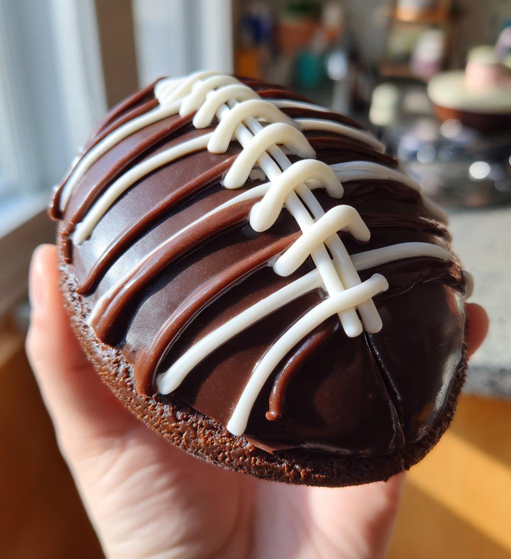 football shaped desserts