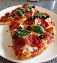 football shaped pizza