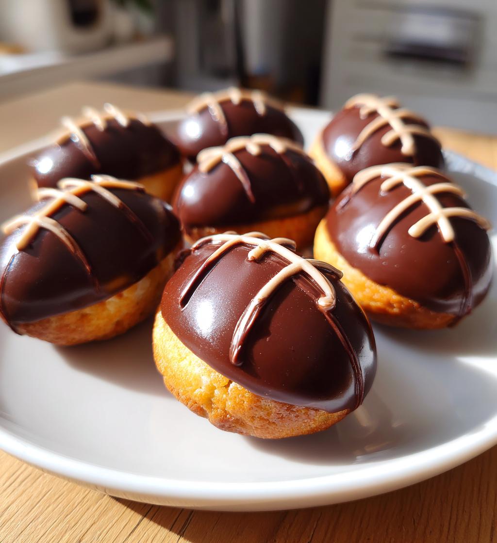 football shaped snacks