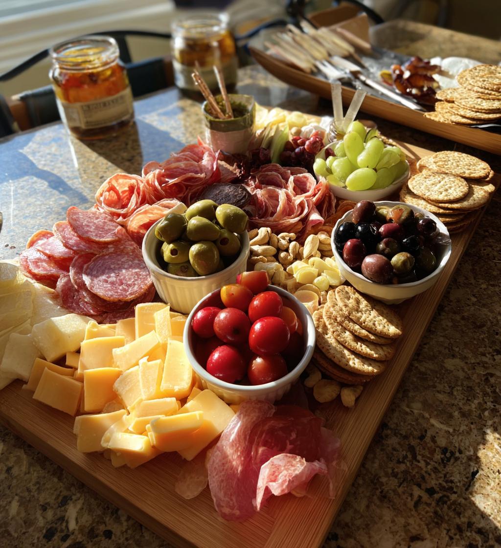 football stadium charcuterie board