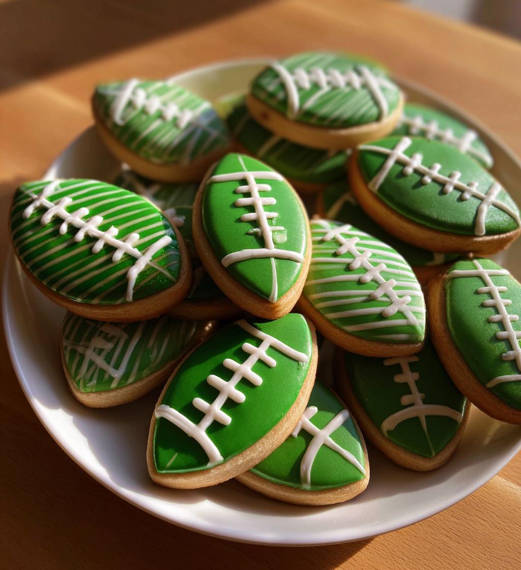 football sugar cookies