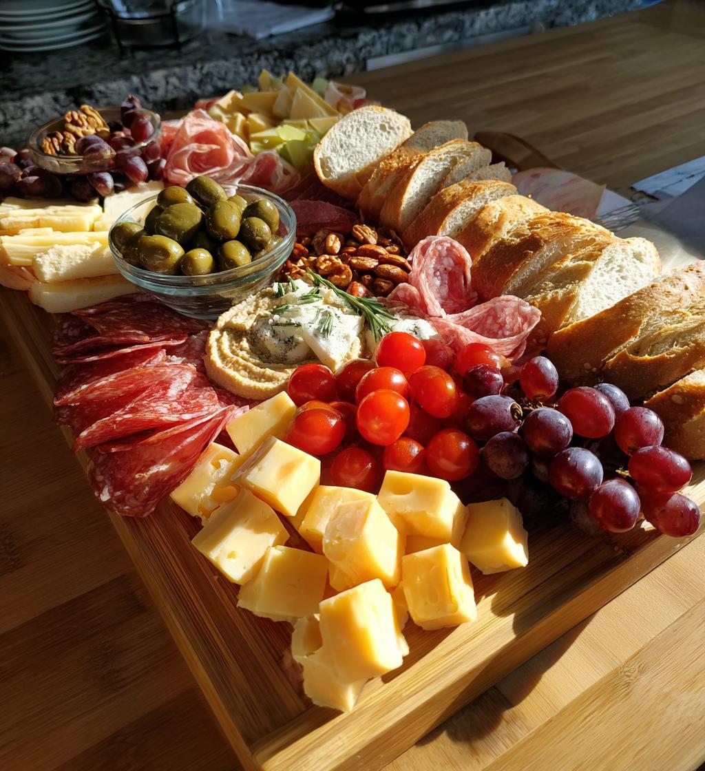football tailgate charcuterie board