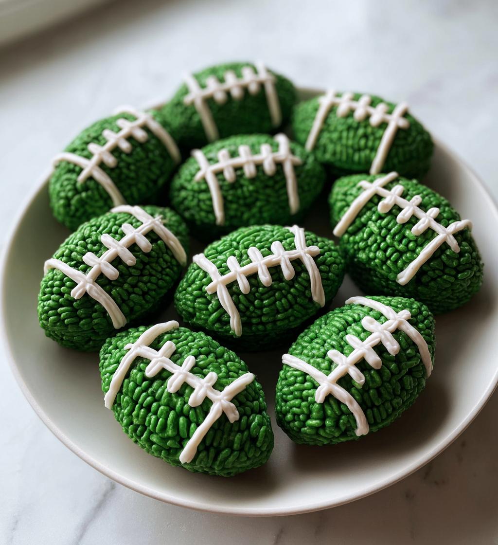 football theme rice krispie treats