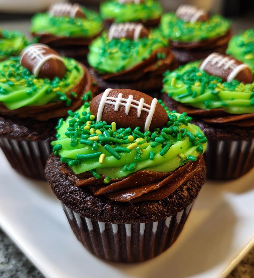 football themed cupcake ideas