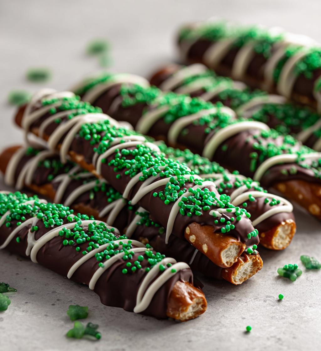football themed pretzel rods