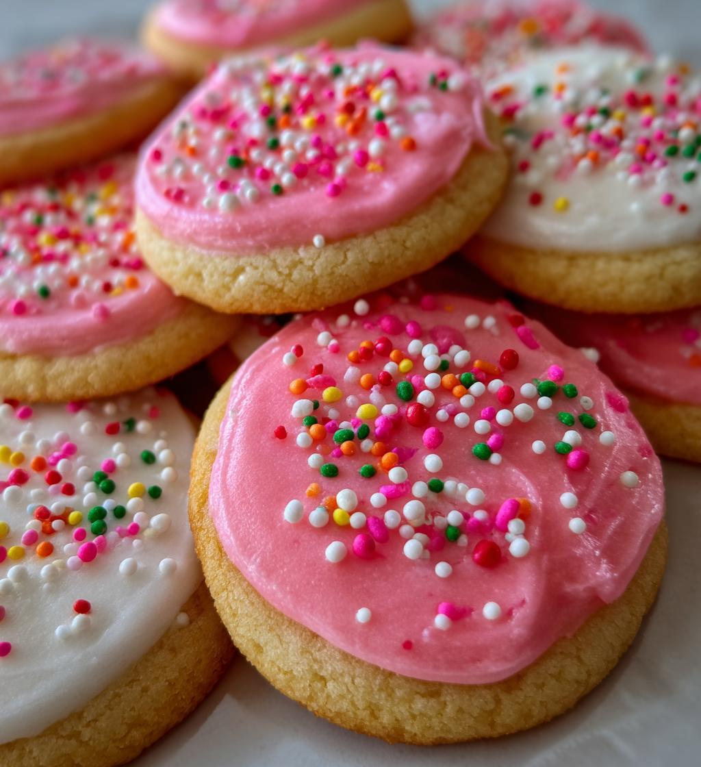 frosted valentine cookies