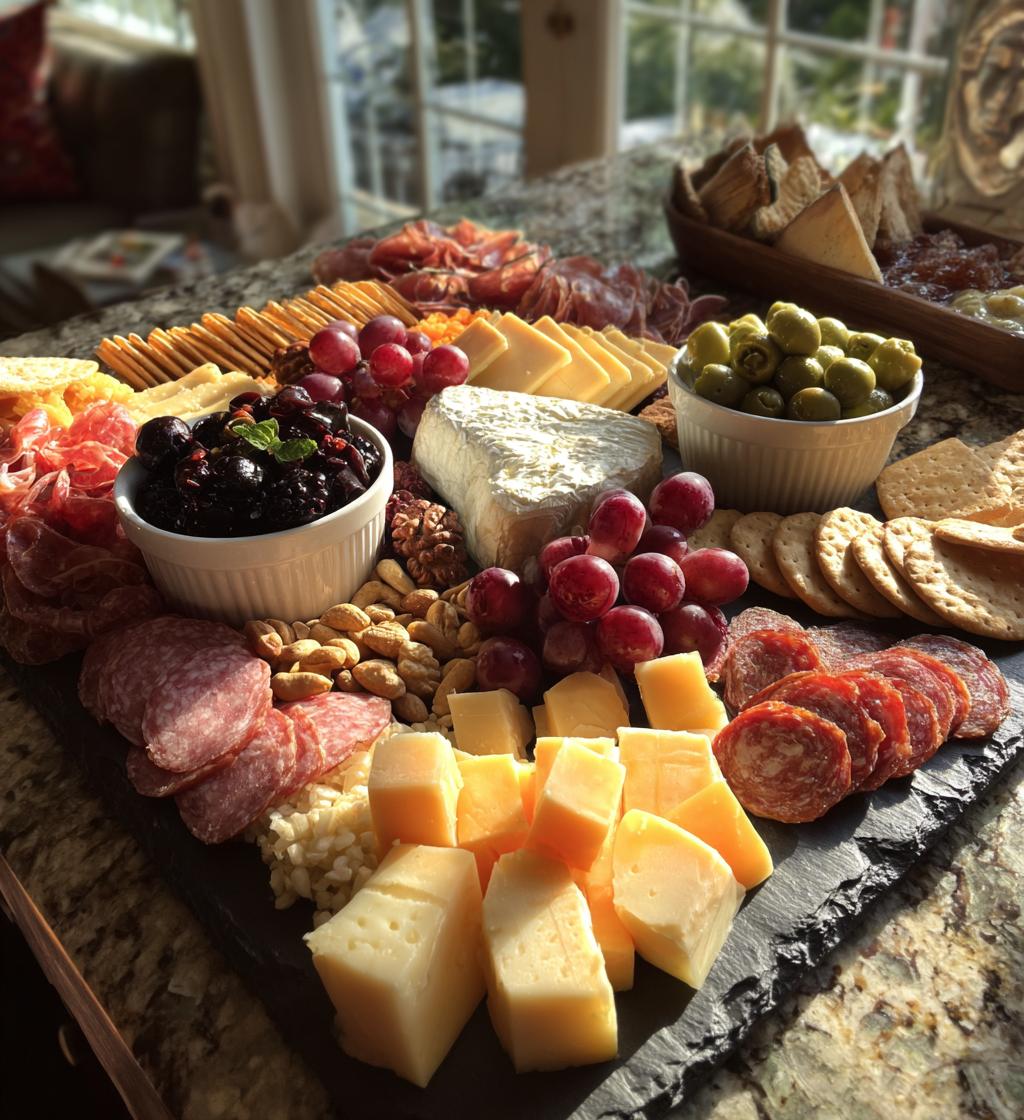 game day charcuterie board