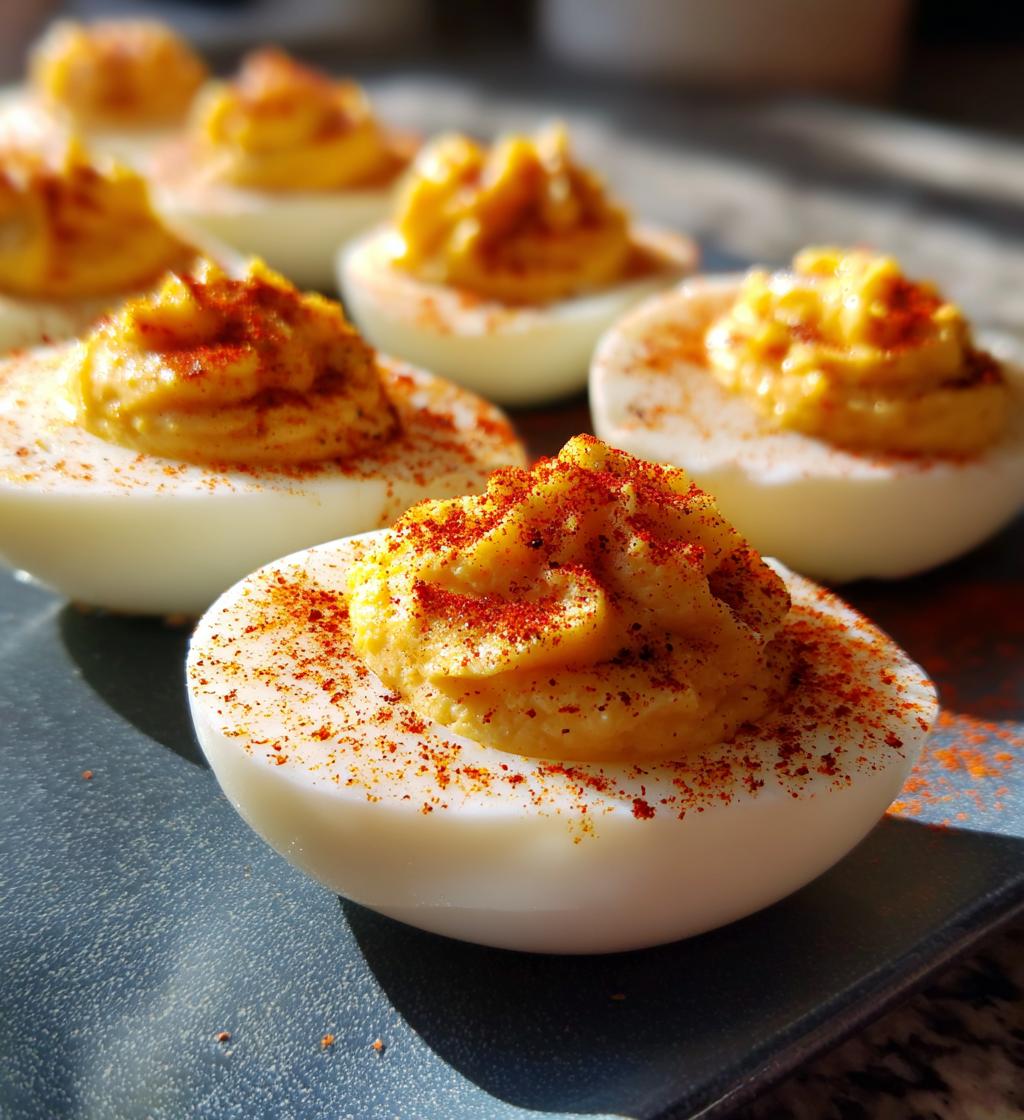 game day deviled eggs