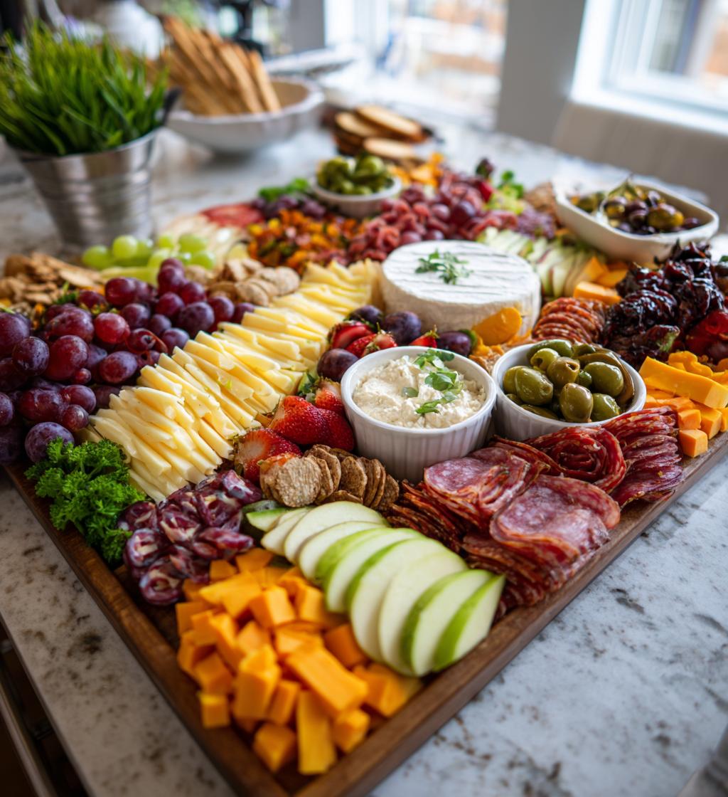 game day grazing board