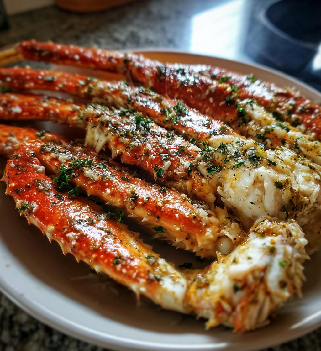 garlic butter crab legs