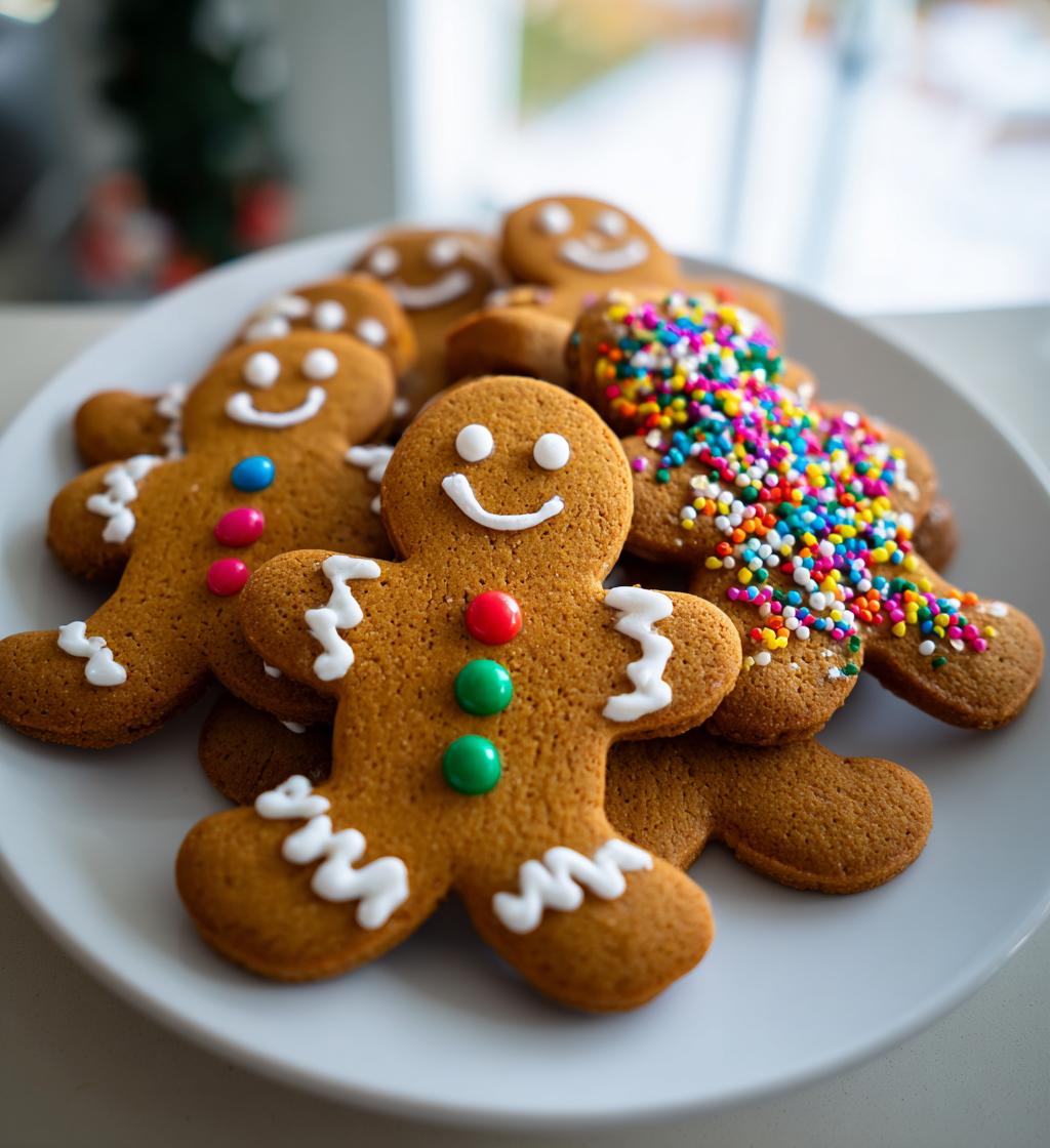 gingerbread man cookies decorated