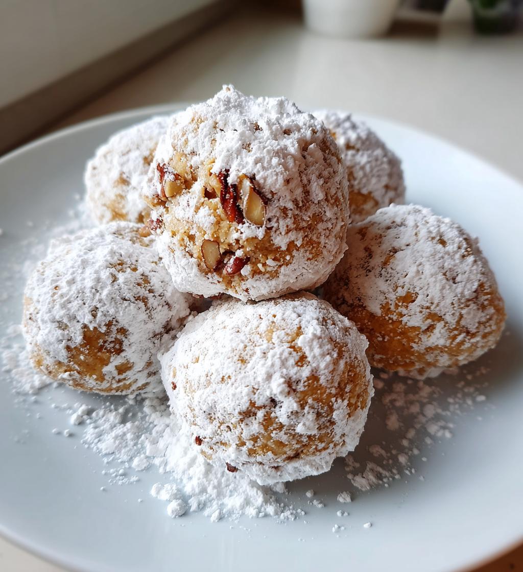 gingerbread snowball cookies