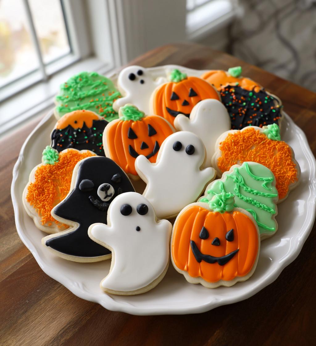 halloween royal icing cookies