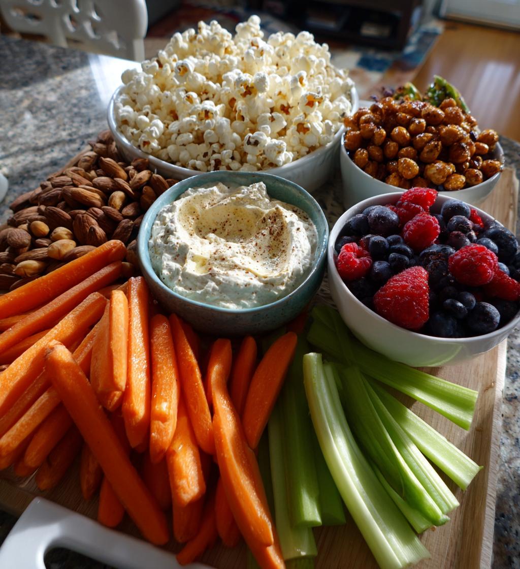 healthy game day snacks football season