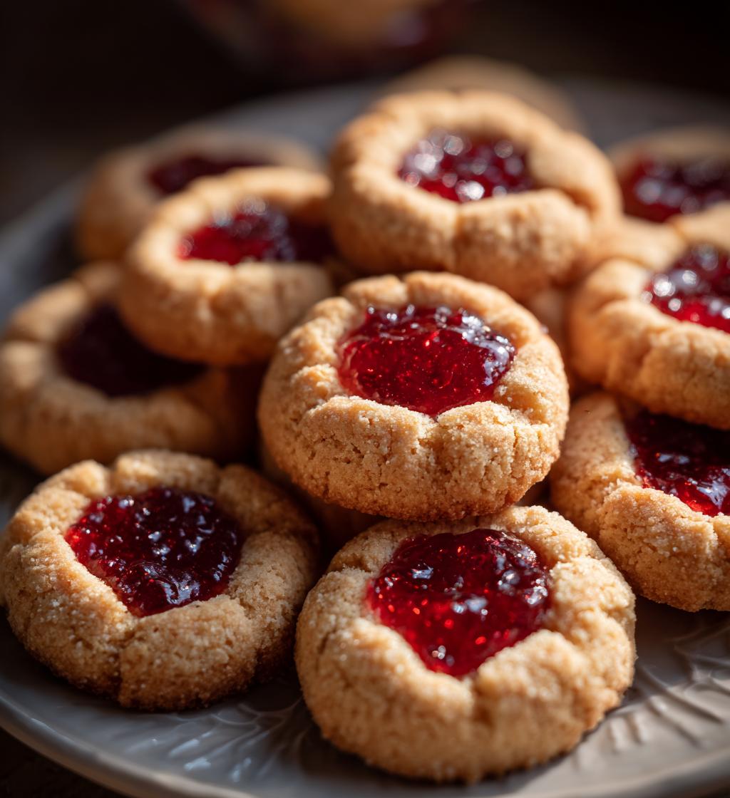 holiday thumbprint cookies