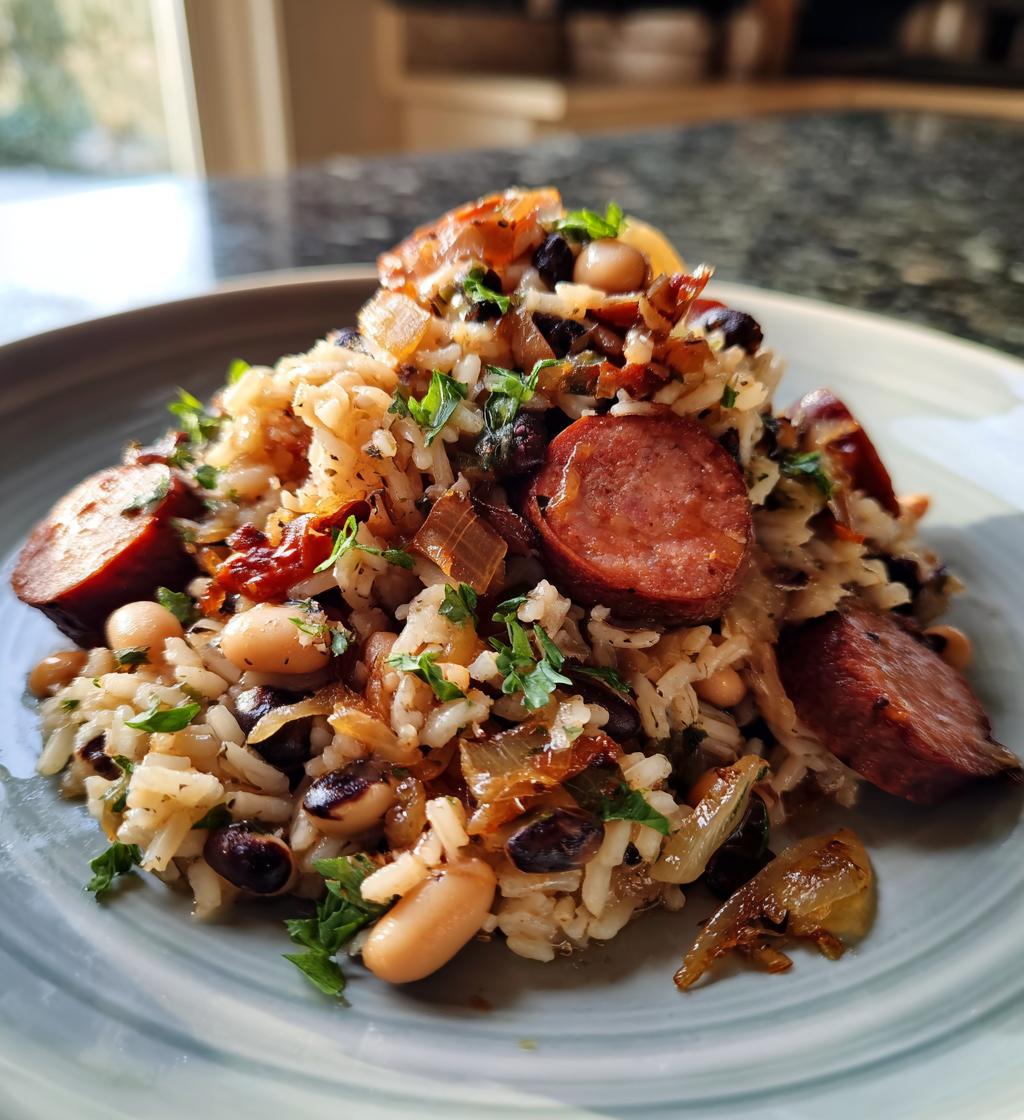 hoppin john recipe with sausage