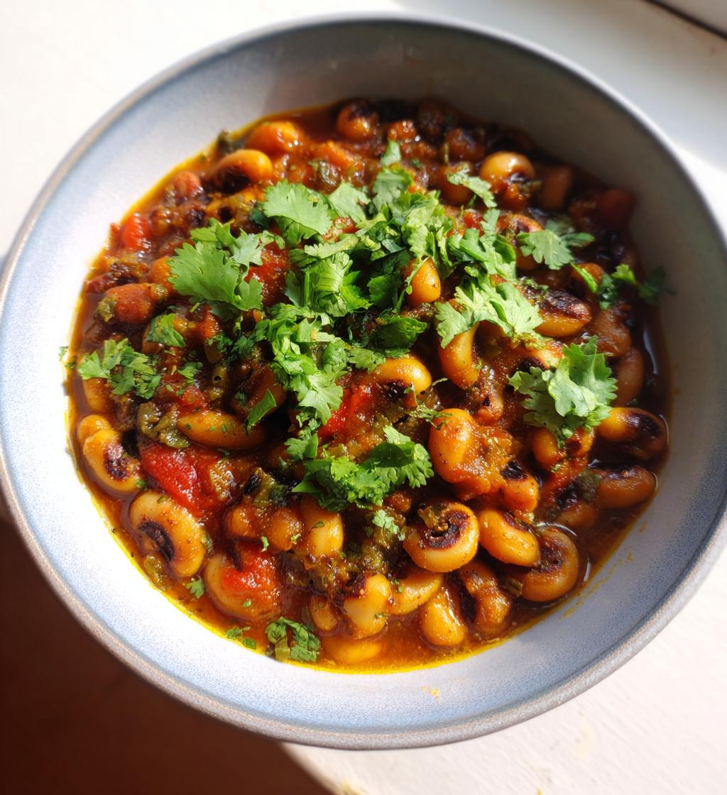 how to make black-eyed peas curry