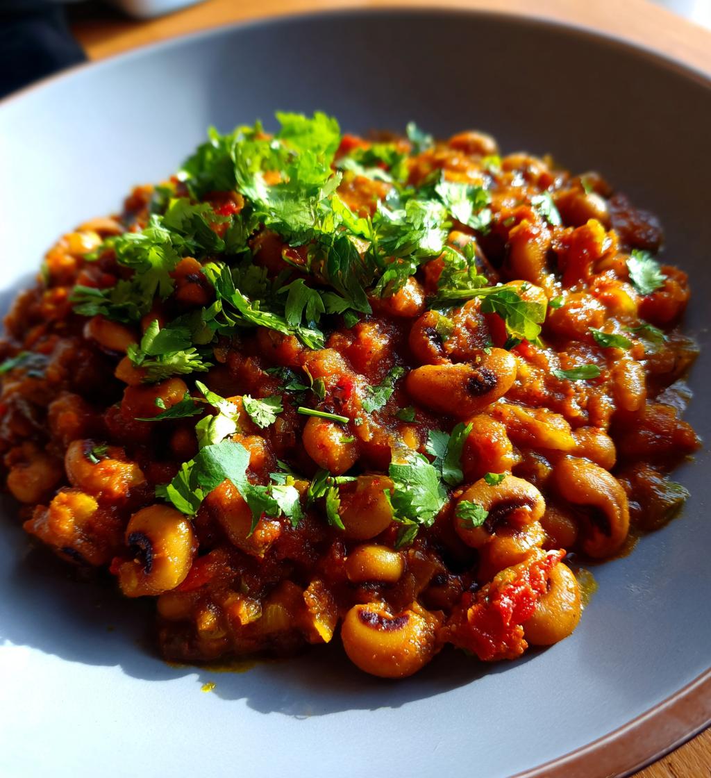 how to make black eyed peas masala
