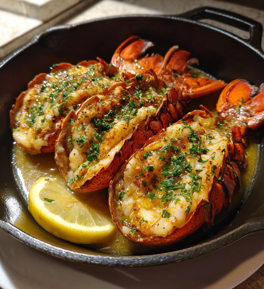 how to poach lobster tails