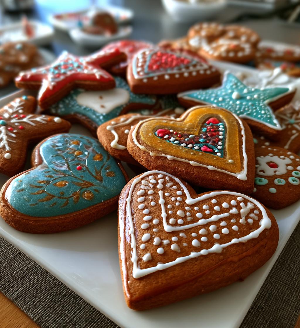 iced gingerbread cookies