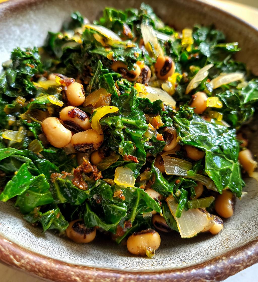 kale and black eyed peas
