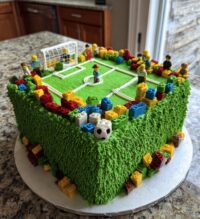 lego football cake