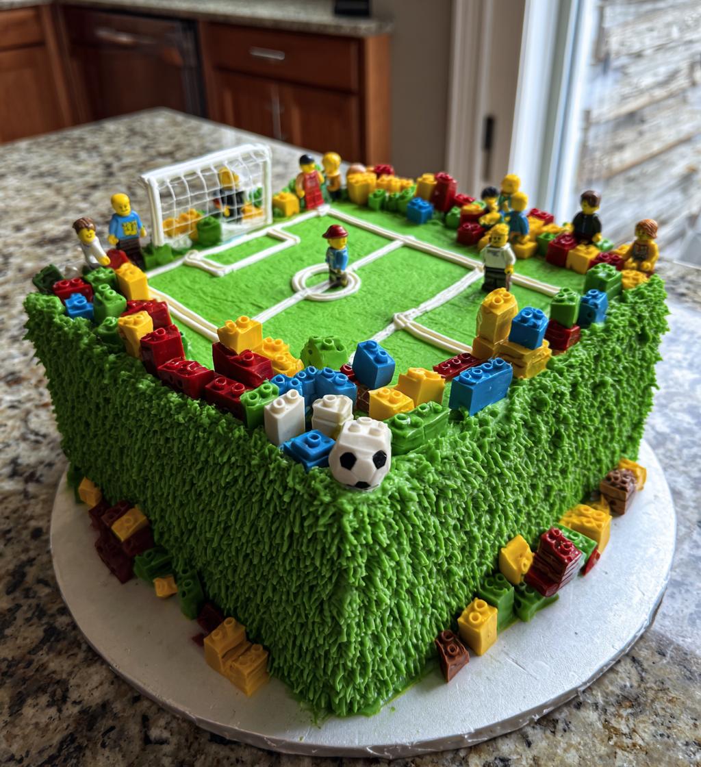 lego football cake