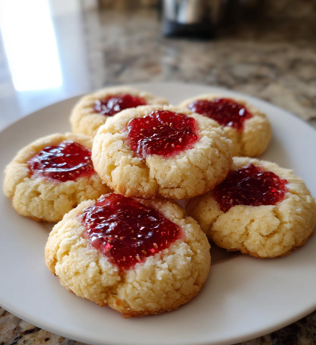 lemon raspberry thumbprint cookies