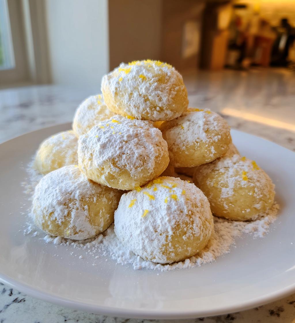 lemon snowball cookies