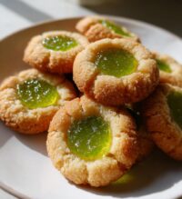 lime thumbprint cookies