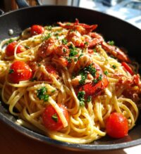 linguine with lobster