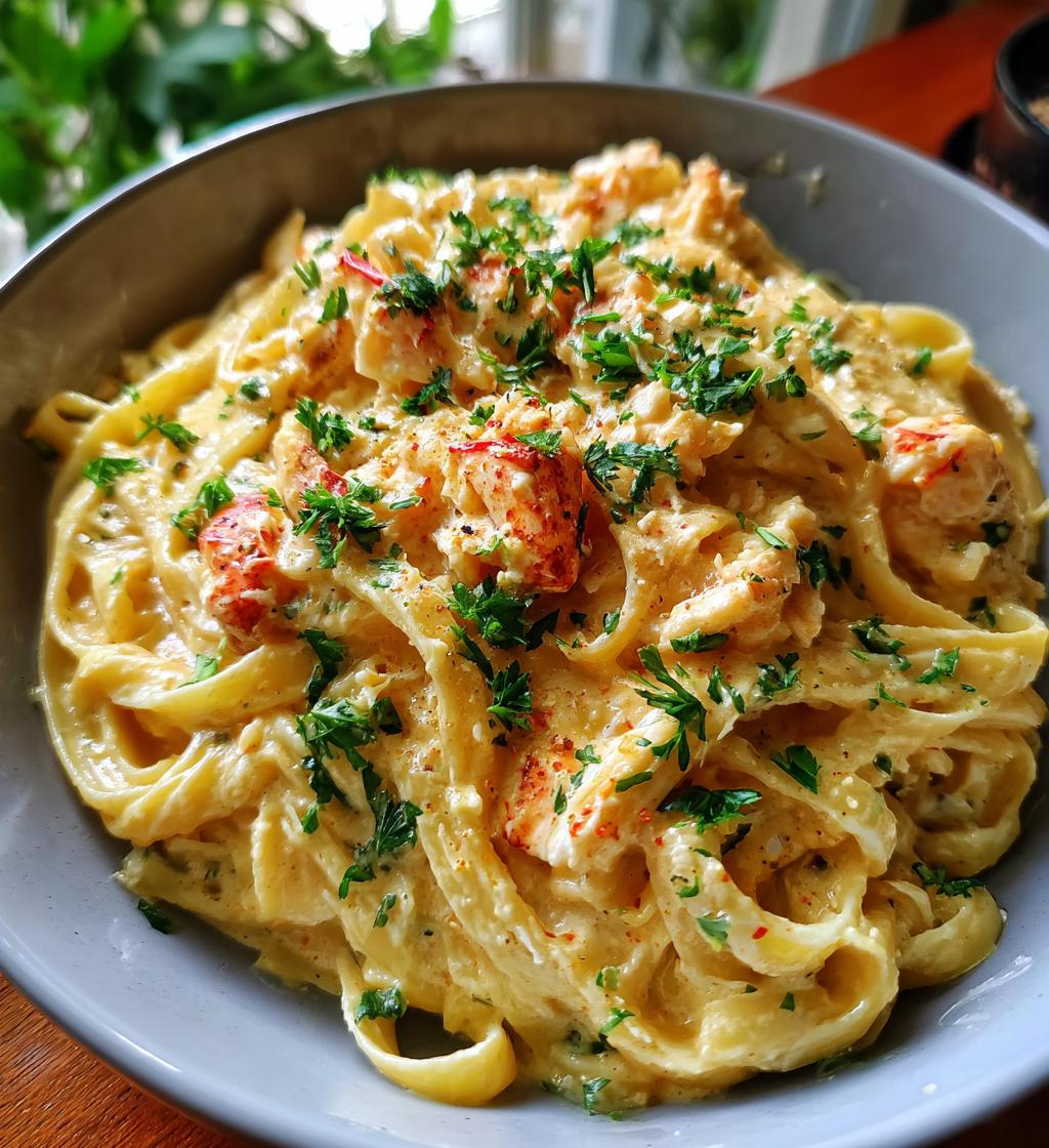 lobster alfredo pasta