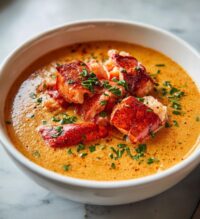 lobster bisque plating