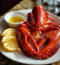 lobster eating