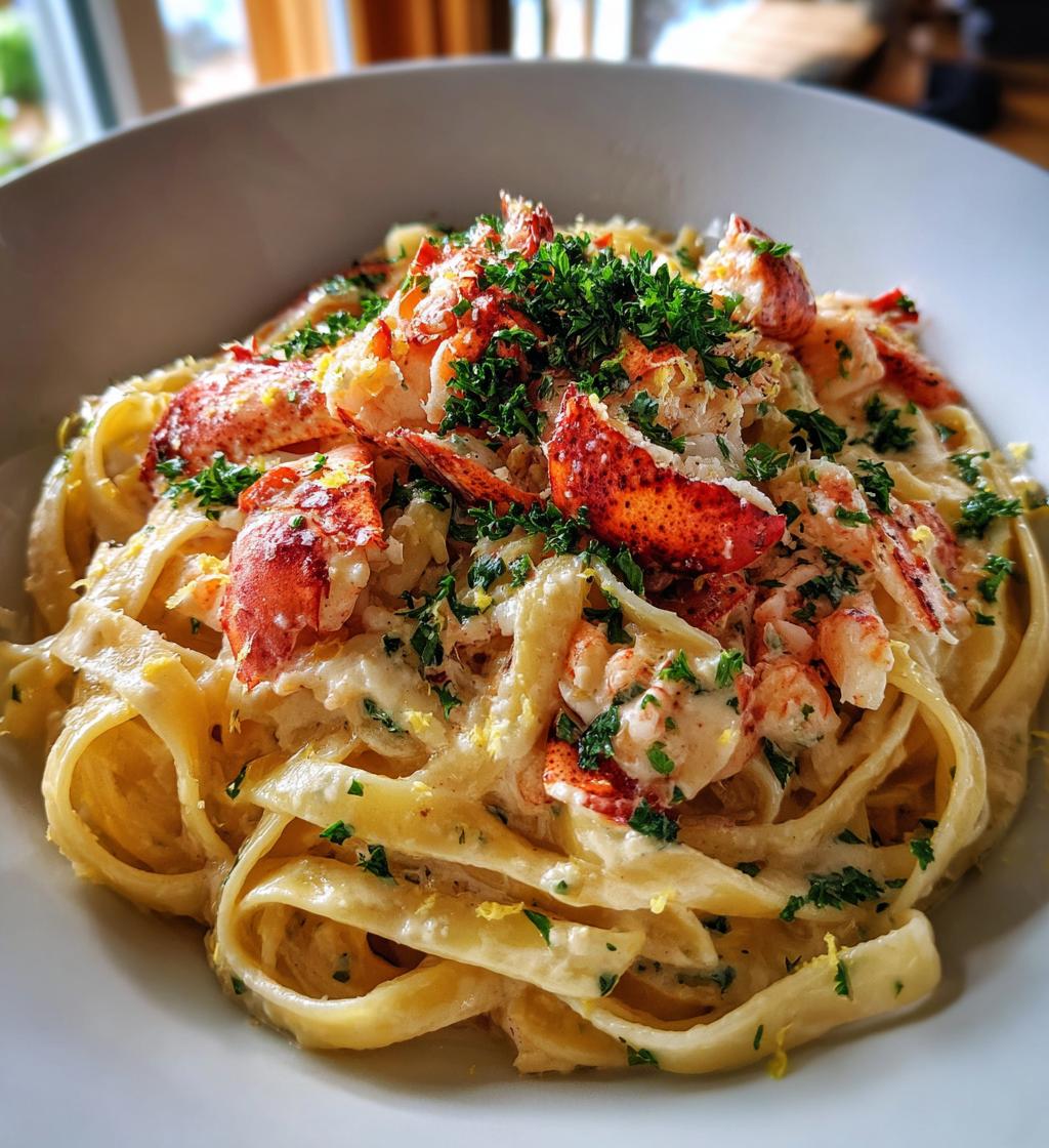 lobster pasta creamy