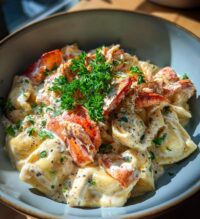 lobster ravioli alfredo