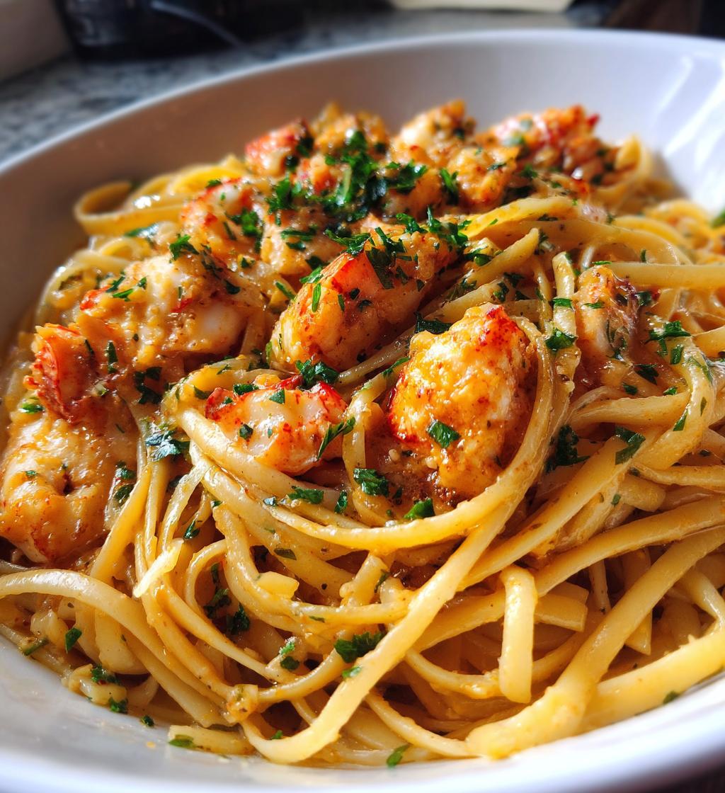 lobster scampi linguini