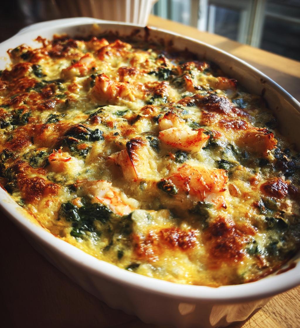lobster spinach artichoke dip