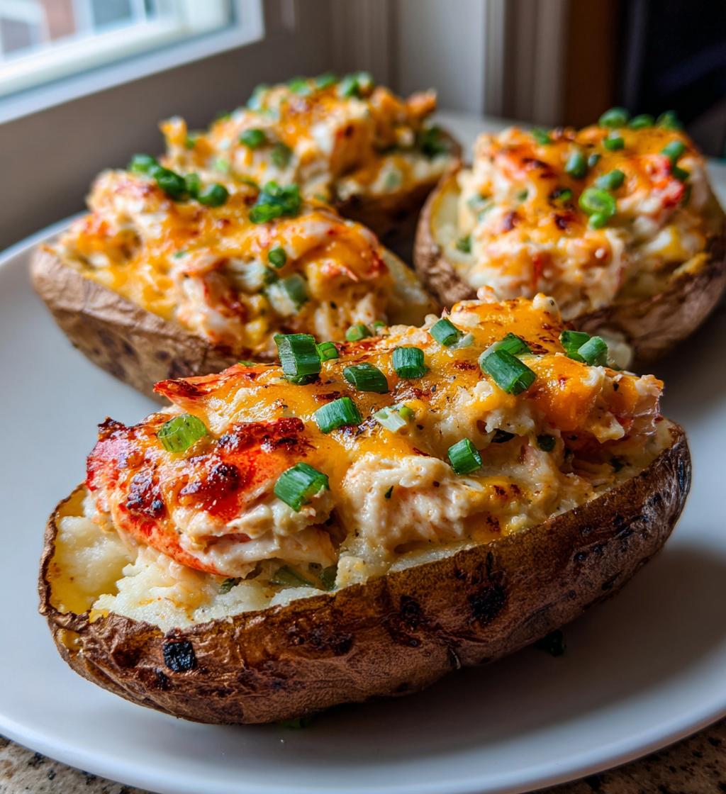 lobster stuffed potatoes