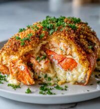 lobster stuffed salmon