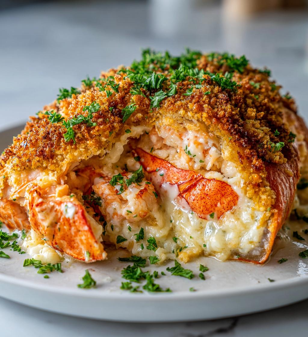 lobster stuffed salmon