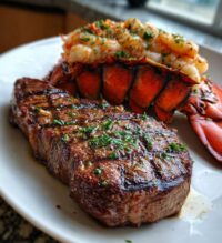 lobster tail and steak dinners