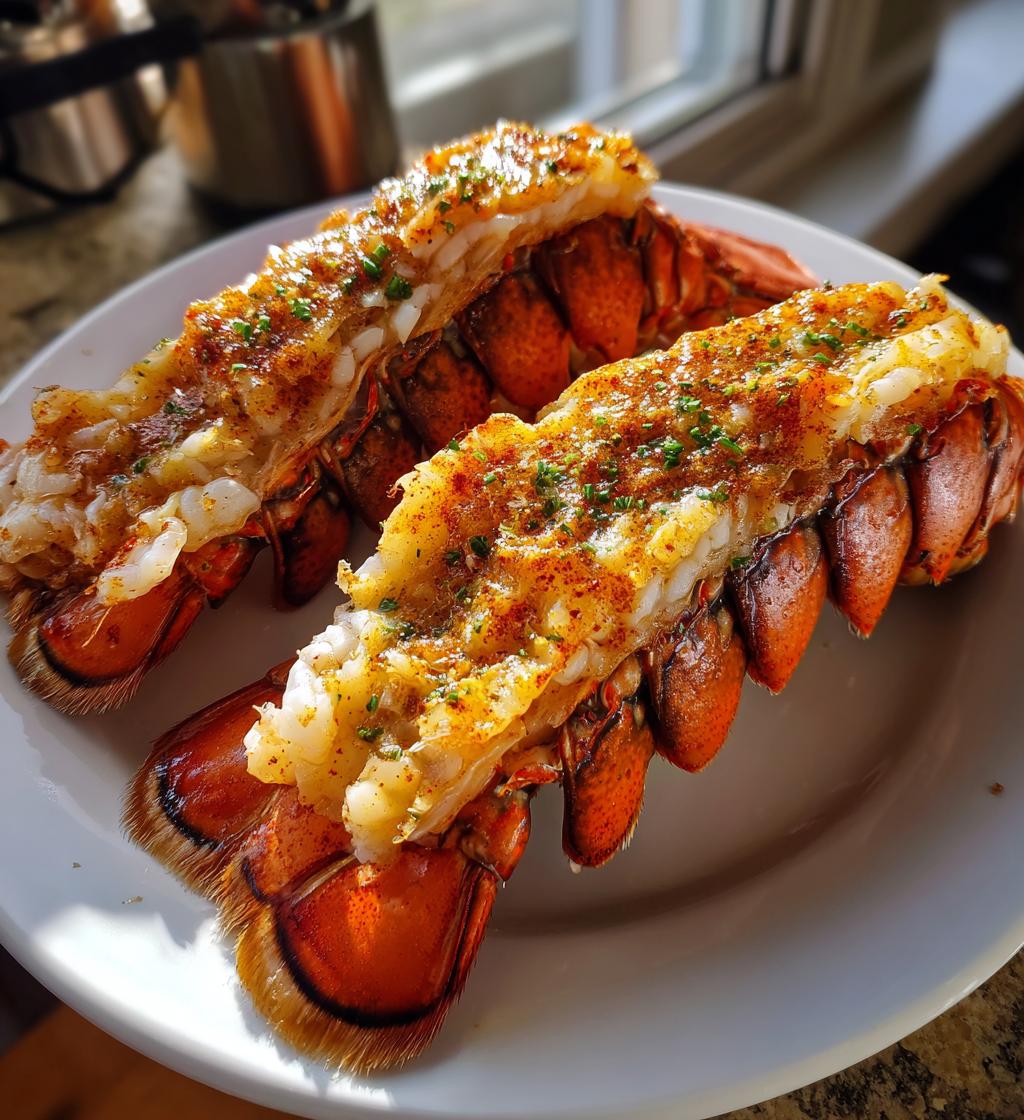 lobster tail broiled